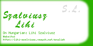 szalviusz lihi business card